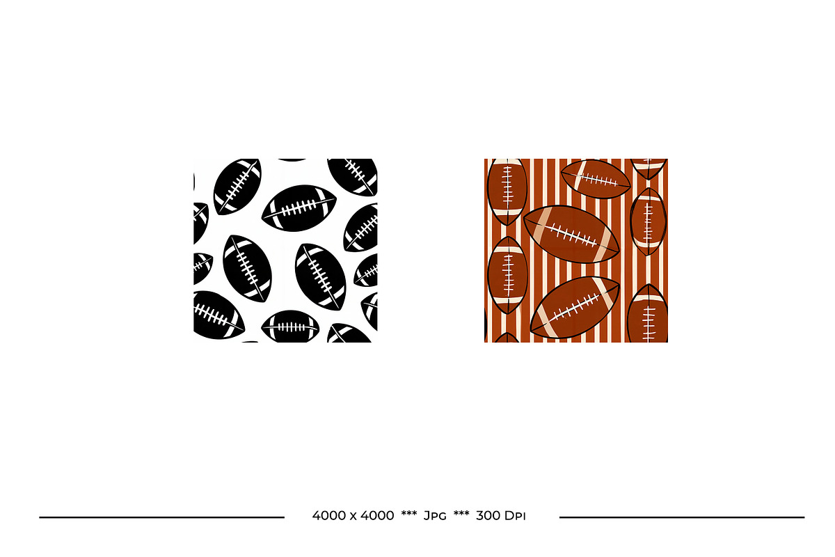 Football in Retro Art Style Patterns, a Pattern Graphic by karenfoleyphoto (Photo 9 of 9)