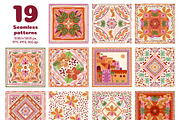 Tropical tile patterns, a Pattern Graphic by Tani Kuzminka (Thumbnail 3 of 27)