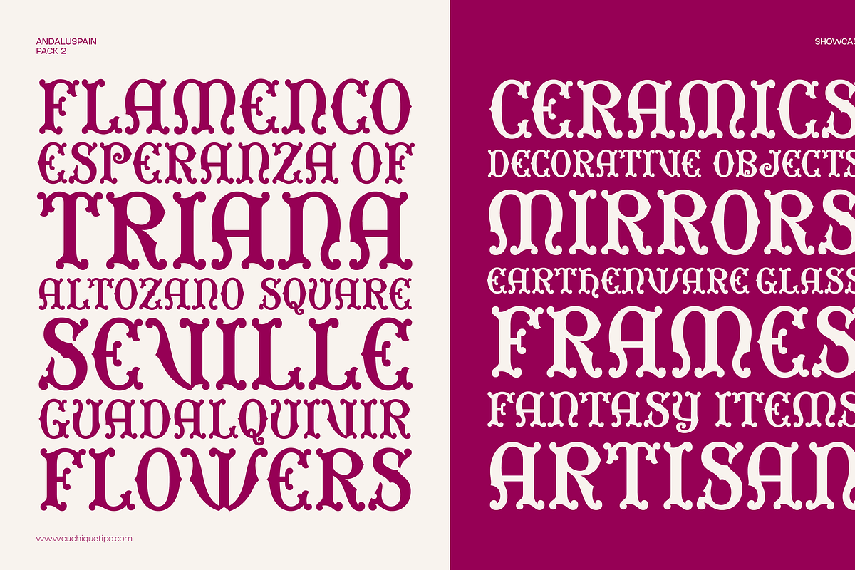 Andaluspain II, a Serif Font by Cuchi, qué Tipo! Foundry (Photo 6 of 12)