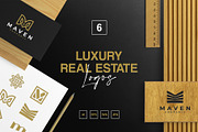 Luxury Real Estate Logo Collection, a Branding & Logo Template by Rukuru Studio (Thumbnail 1 of 6)