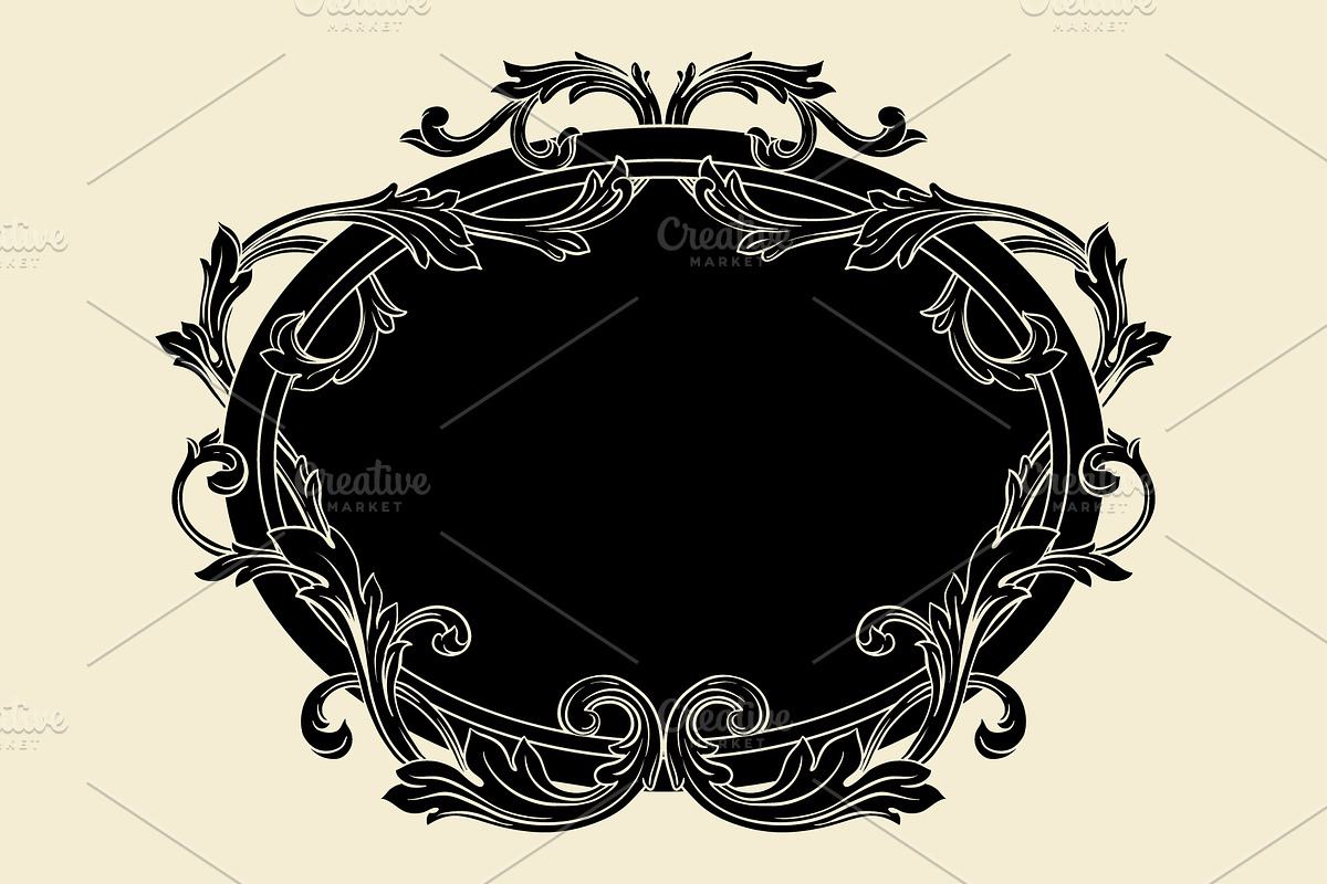 Borders and Frames Ornate Baroque, a Decorative Illustration by Samira (Photo 7 of 7)
