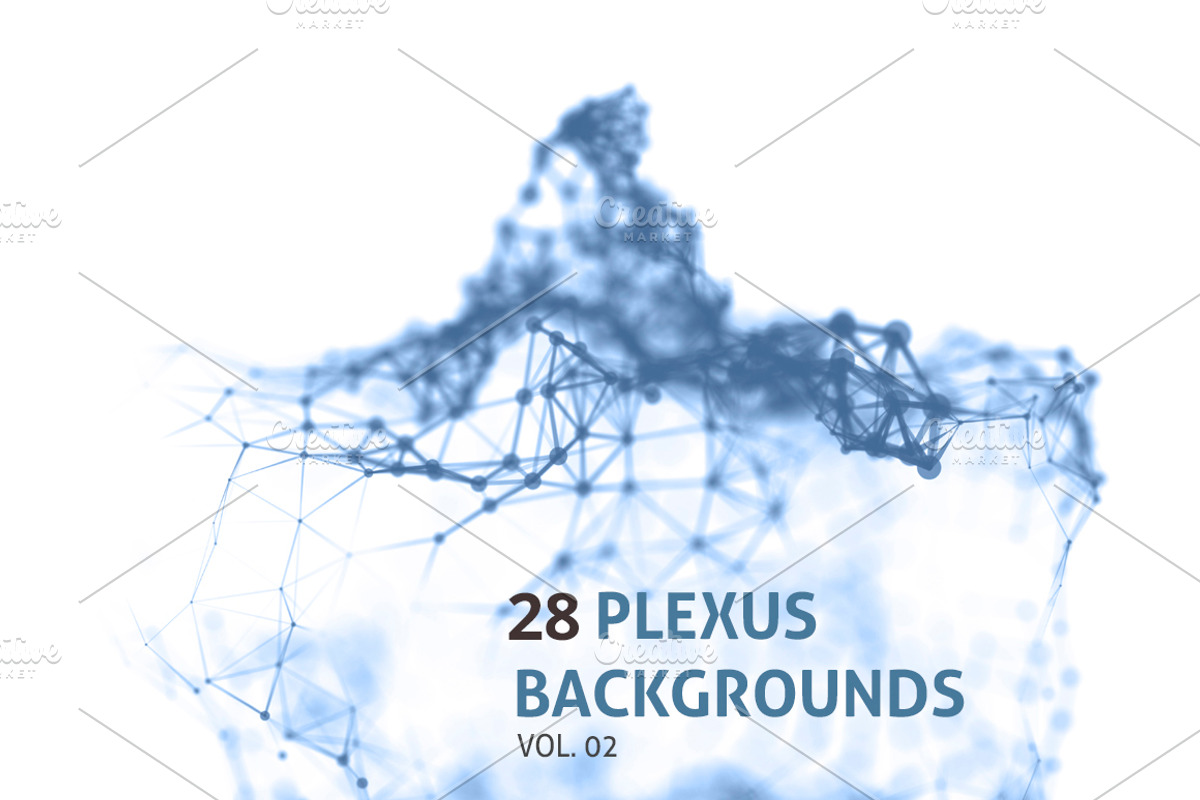 28 PLEXUS ABSTRACT BACKGROUNDS vol2, a Technology Illustration by AndisREA (Photo 2 of 3)