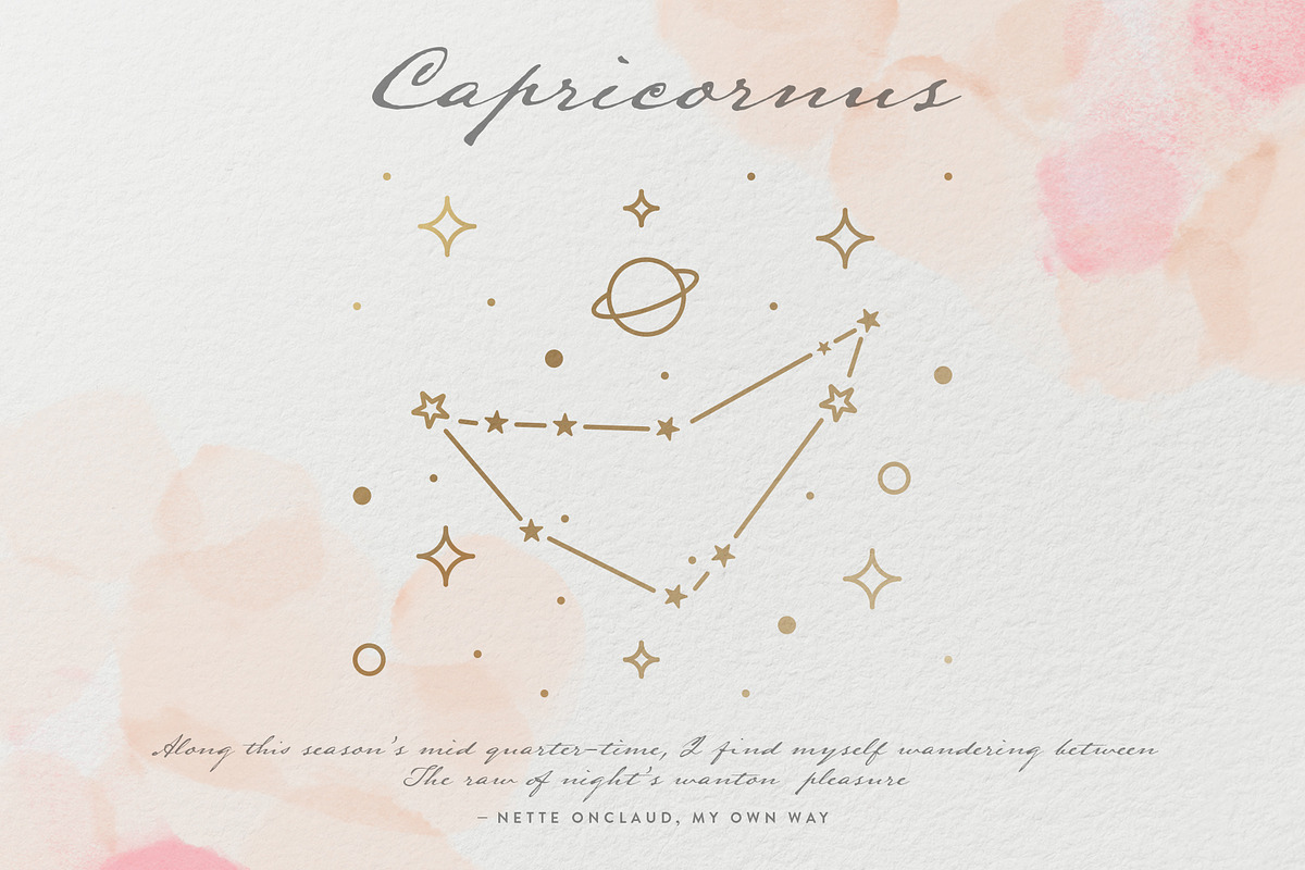 Zodiac Signs and Constellations, an Outline Icon by Pixejoo (Photo 5 of 10)