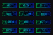 Cyberpunk | 18 Twitch Panels, a Social Media Template by SageDsgn (Thumbnail 3 of 6)