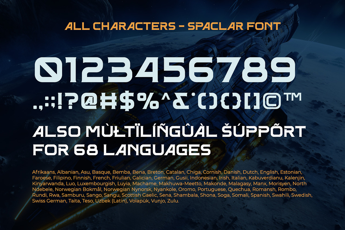Spaclar, a Symbol Font by Ditatype (Photo 10 of 10)