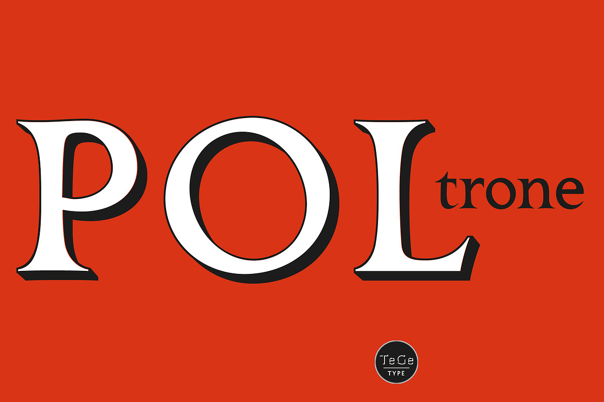 Poltrone, a Serif Font by TeGeType foundry (Photo 2 of 7)