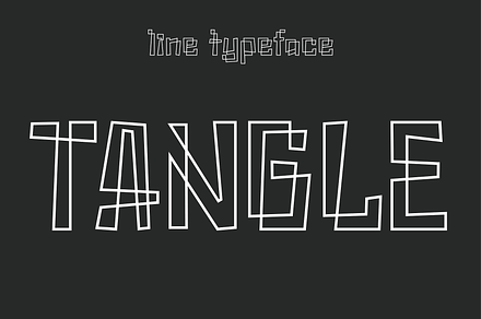 Tangle - Line Art Typeface, a Font by HipFonts
