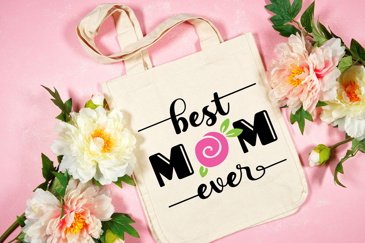 Best Mom Ever SVG PNG Clipart, an Illustration by JoDitt Designs (Photo 4 of 5)
