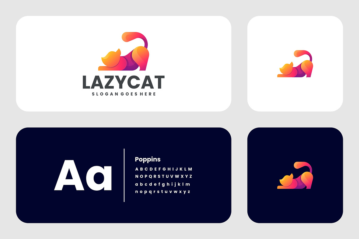 Gradient Modern Cat Logo Design, a Branding & Logo Template by Artnivora.Std (Photo 2 of 3)