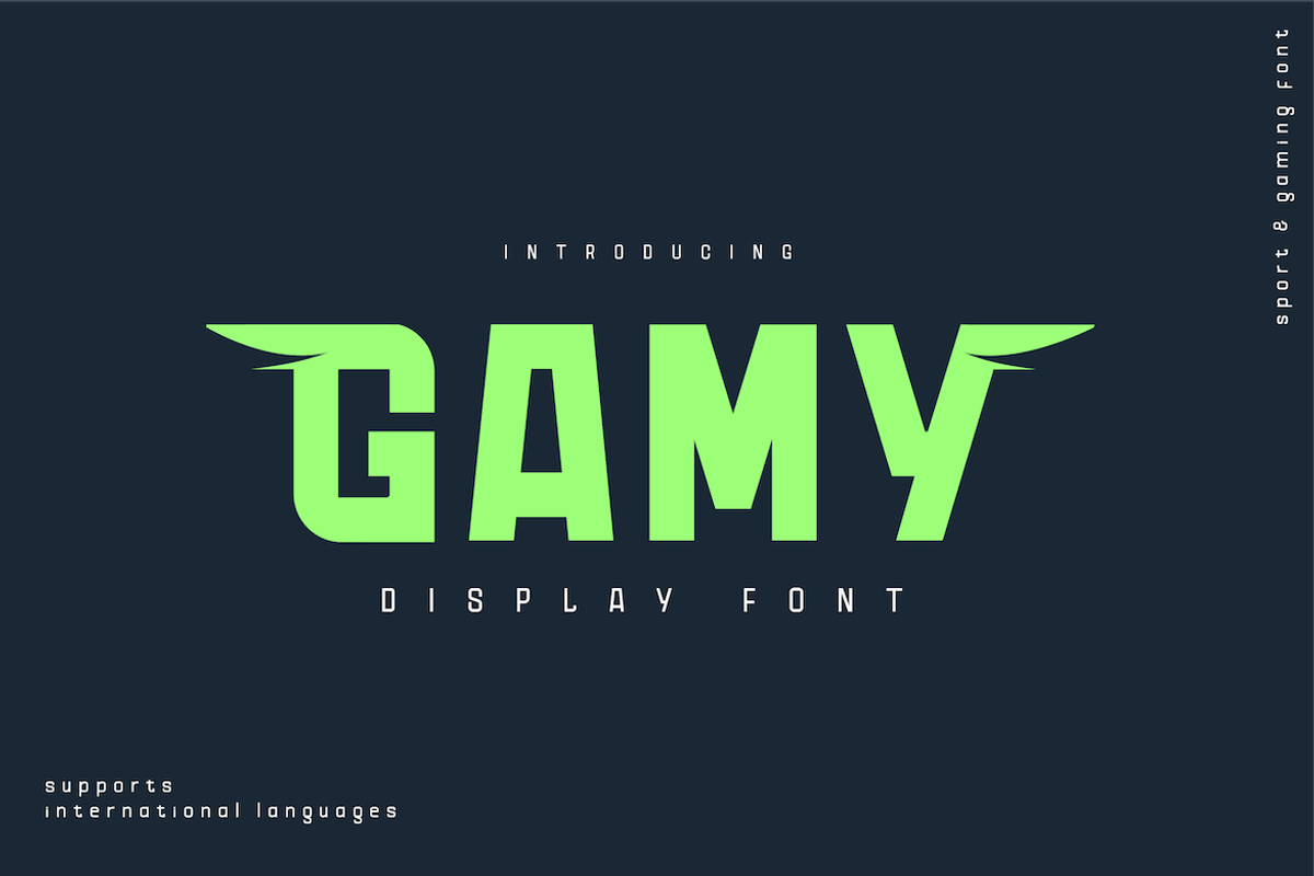 Gamy, a Sans Serif Font by twinstd (Photo 1 of 11)