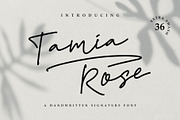Tamia Rose Signature - Extra Swashes, a Script Font by Signatoro (Thumbnail 1 of 12)