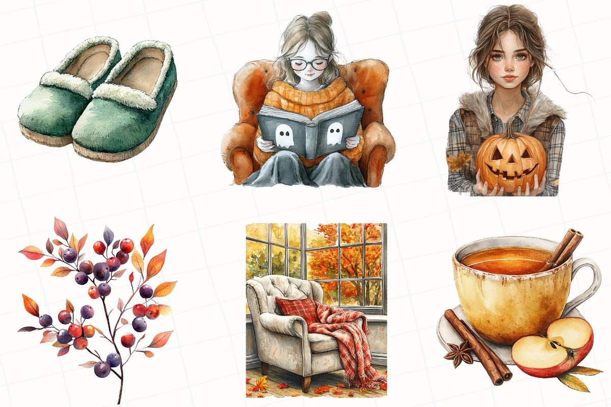 Autumn Planar Clipart, an Illustration by OK Design (Photo 3 of 5)