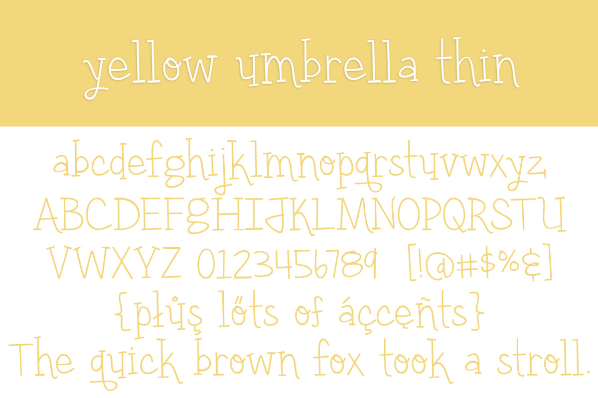 Yellow Umbrella Thin preview 2