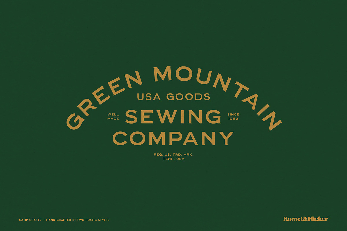 Camp Crafts, a Serif Font by Komet & Flicker (Photo 8 of 12)