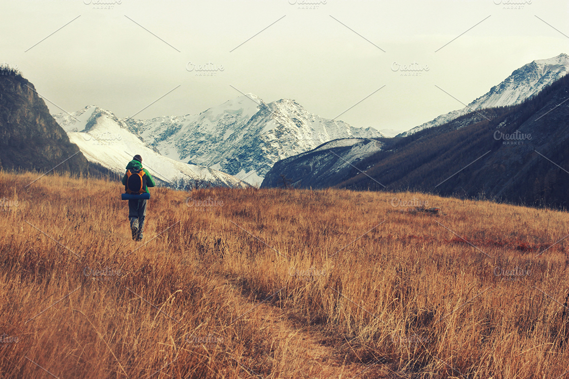 Mountain trek backgrounds, a Nature Photo by Mehendra Art