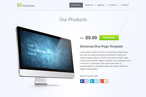 S1 - Universal One Page PSD Template