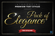 Elegance #1 - 15 Text Styles, a Layer Style Add-On by Jonas Stensgaard (Thumbnail 6 of 18)