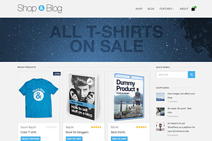 Blog & Shop WordPress Theme