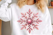 Pink Christmas Clipart Bundle, an Illustration by SinaCreation (Thumbnail 6 of 7)