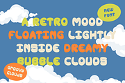 Groovy Clouds Groovy Bubble Font, a Font by PutraCetol Studio (Thumbnail 3 of 5)