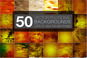 50 polygonal vector backgrounds, a Pattern Graphic by Design Lab. (Thumbnail 2 of 2)
