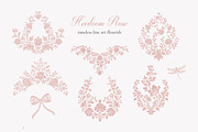 Vintage Floral Bundle, an Object Illustration by studioequinox (Thumbnail 6 of 65)