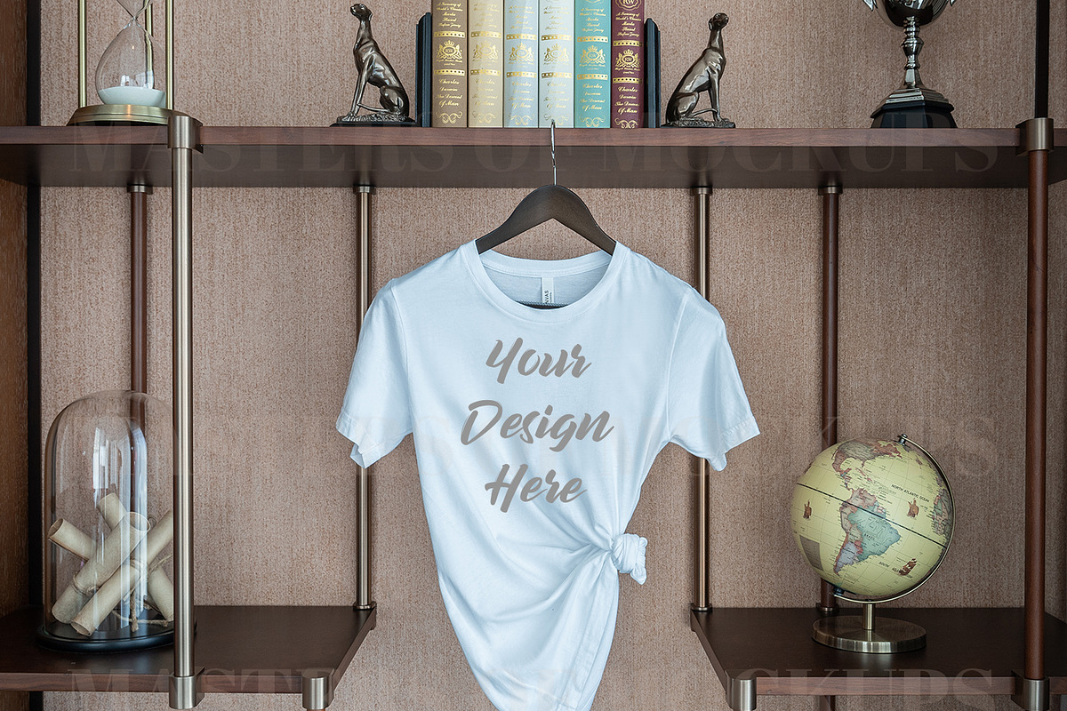 White Knotted Tshirt Mockup Hanger, a Shirt Mockup by Masters of Instagram (Photo 2 of 2)