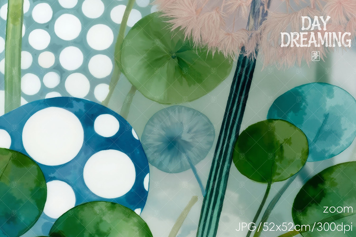Magical Pink Dandelions, a Decorative Illustration by yahu88studio (Photo 2 of 3)
