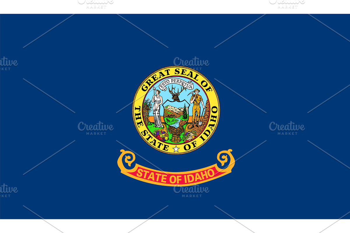 Idaho US State Vector Illustration, an Illustration by megastocker