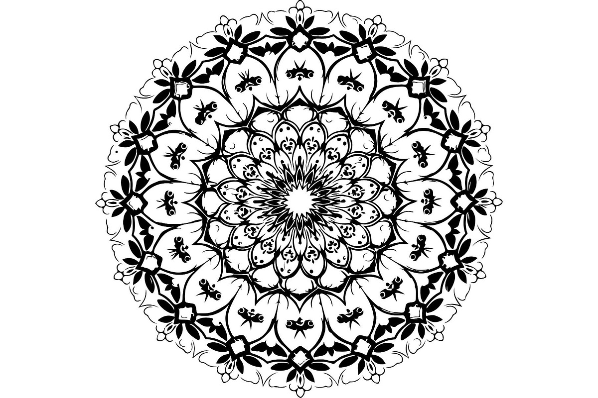 Ornamental Mandala Vector, an Object Graphic by Creativeshirt (Photo 11 of 19)