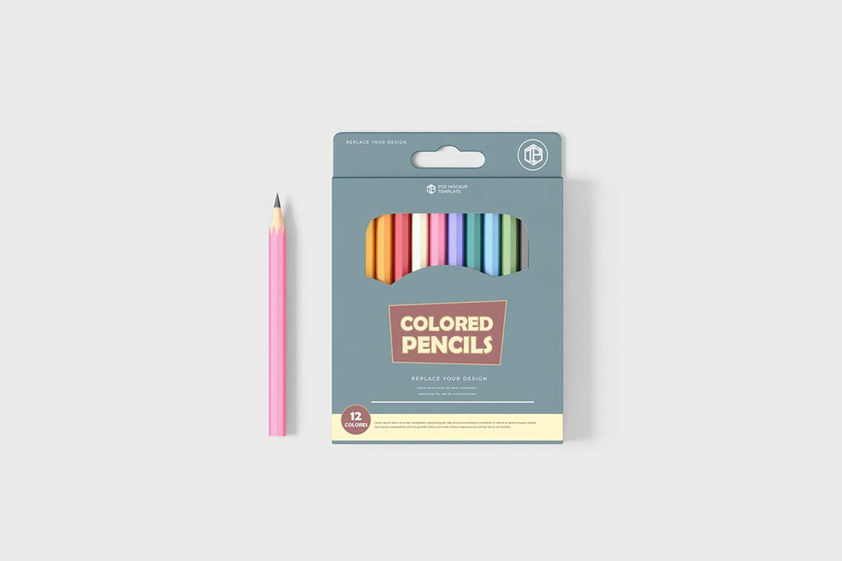 Mini Pack Colored Pencil Mockup, a Packaging Mockup by tiyasprabawa (Photo 3 of 4)