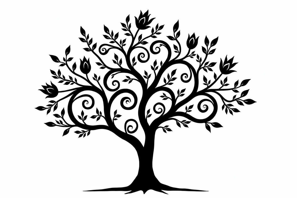 Tree Silhouette SVG Bundle, an Illustration by Creativeshirt (Photo 5 of 13)
