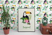 Toucan Birds + Bonus Patterns, an Animal Illustration by Imaginasty (Thumbnail 5 of 5)