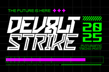 Devolt Strike - Techno Font