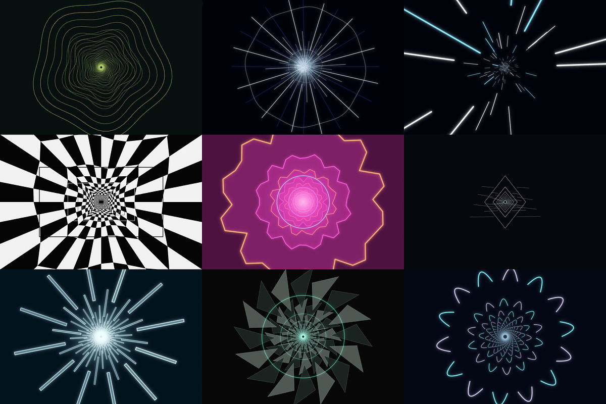 Tunnel Vjloops for Video Cutter, a Wallpaper Graphic by cheapmotiongraphics (Photo 6 of 7)