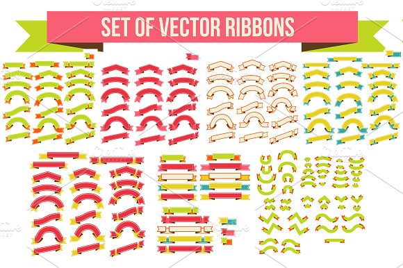 Set Of Vector Ribbons