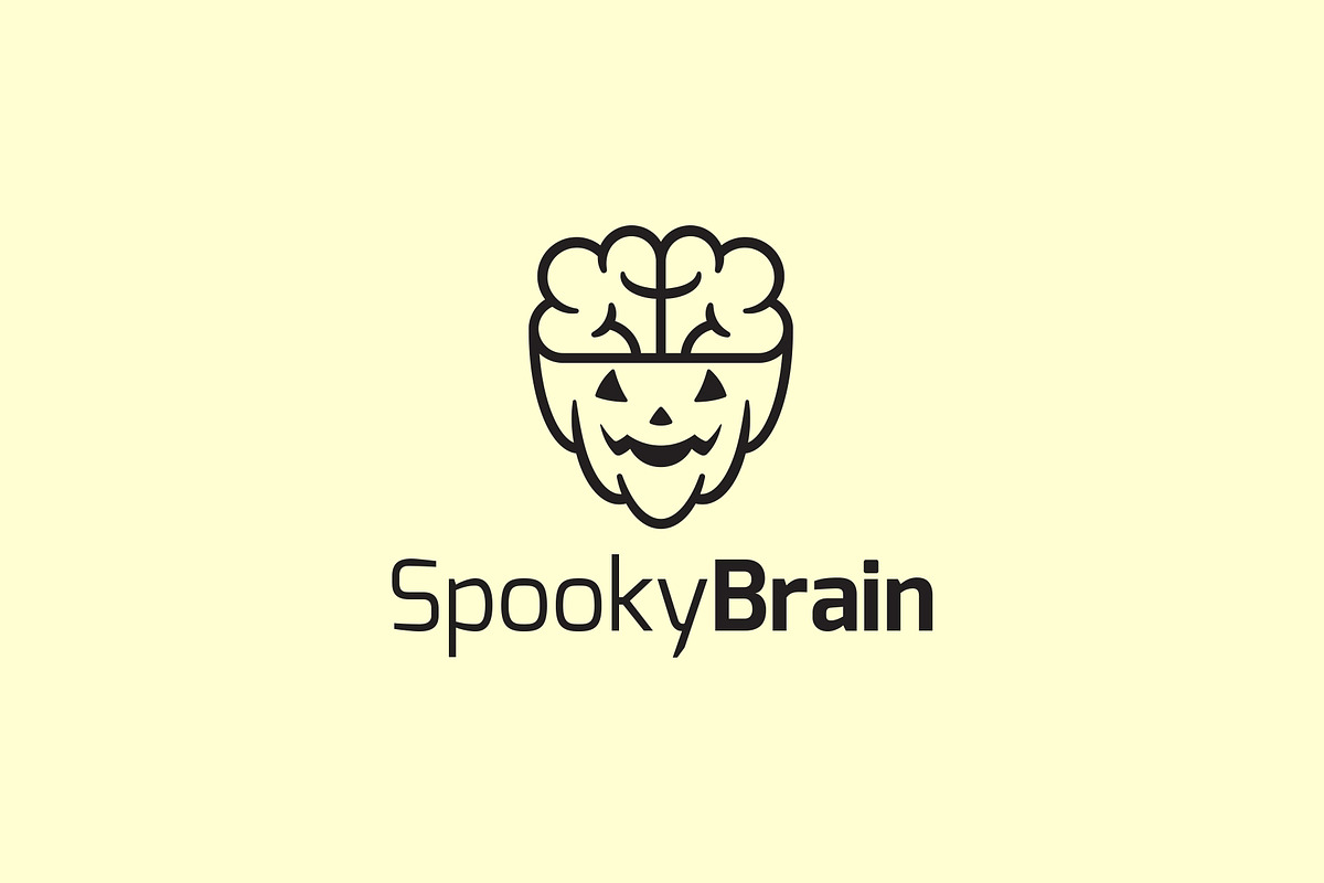 Spooky Brain Logo Template, a Branding & Logo Template by Graplick (Photo 2 of 2)