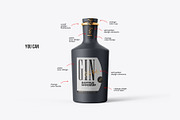 Gin Ceramic Bottle Mockup, a Product Mockup by easymock (Thumbnail 4 of 11)