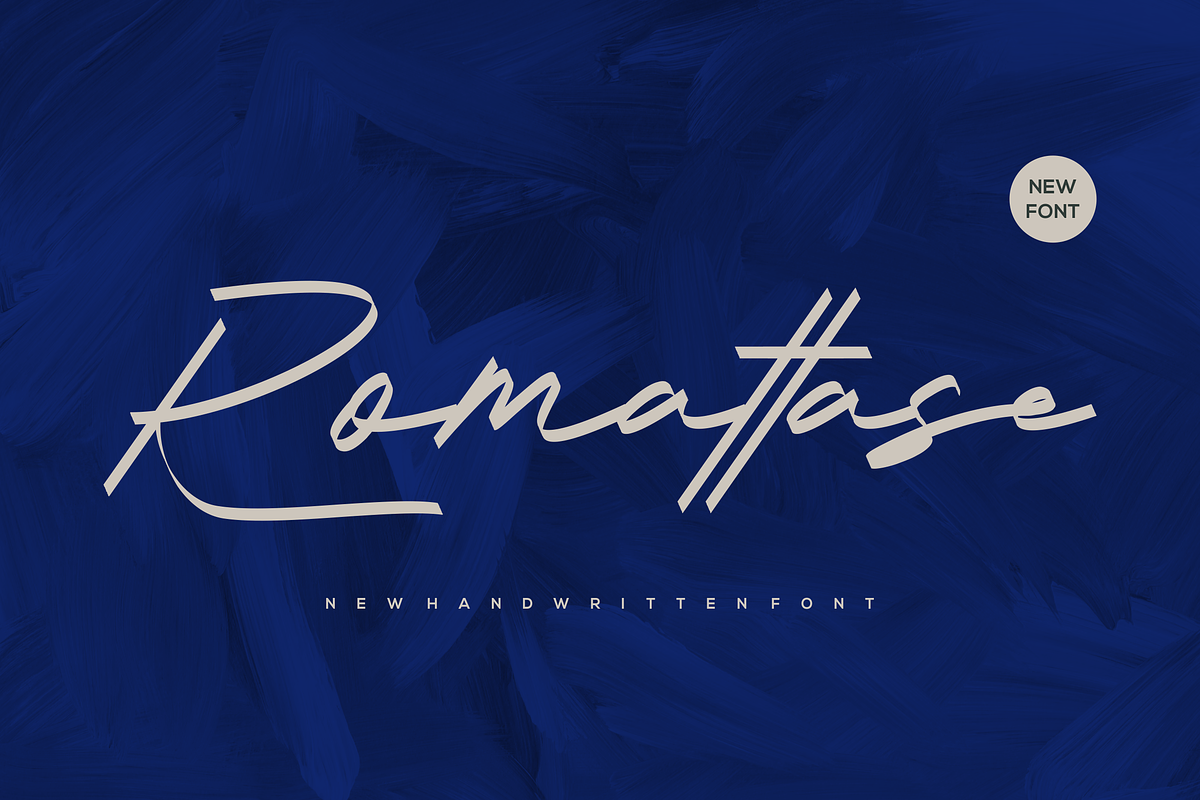 Romattase Font, a Handwritten Font by albert_kalingga (Photo 1 of 5)