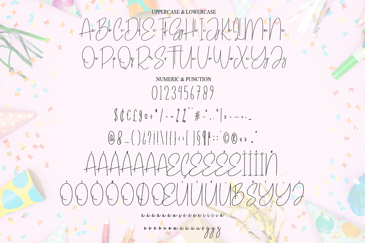 Birthday | Script Font, a Handwritten Font by Scratchones (Photo 7 of 8)