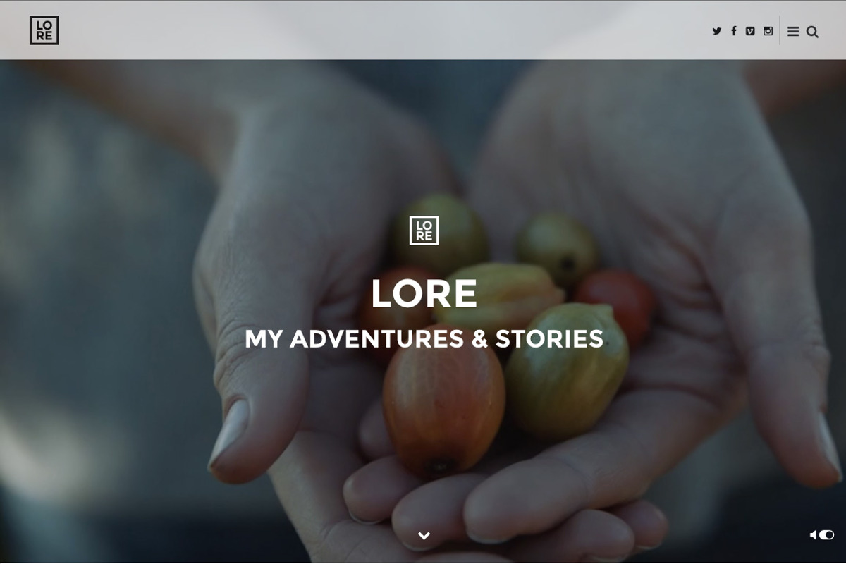 Lore - A Theme For Your Stories, a WordPress Template by MeanThemes