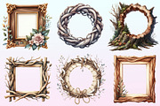 Wooden Frame Sublimation Clipart., a Graphic by CitraGraphics (Thumbnail 2 of 4)