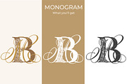 MB BM Wedding Monogram Logo, a Branding & Logo Template by LogoAV (Thumbnail 3 of 6)