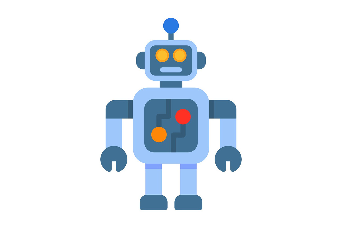 Robot Flat Icon, an Icon by Pexelpy (Photo 1 of 2)