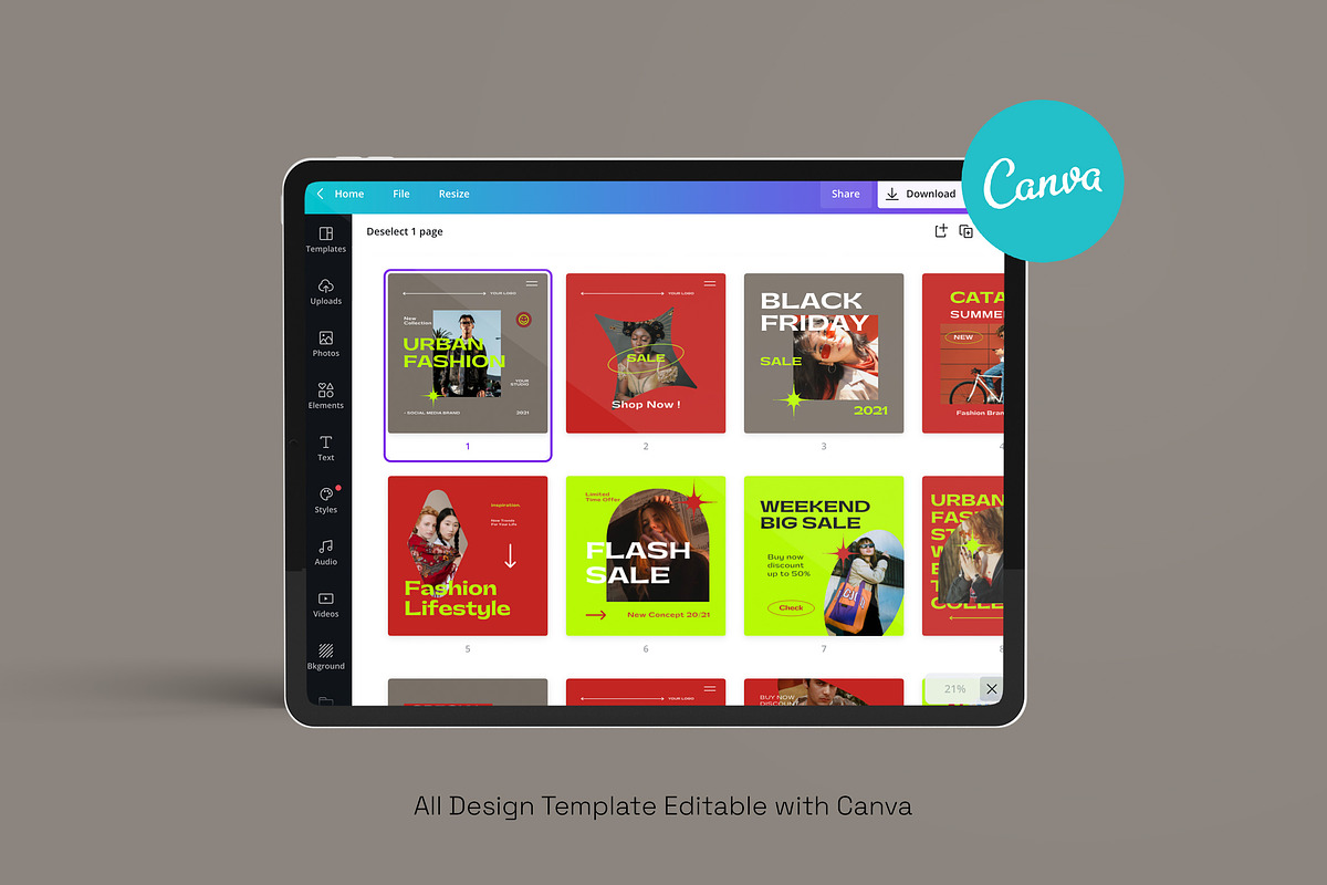 Brand Social Media Pack Canva Bundle, a Social Media Template by Dirtytemp Studio (Photo 32 of 44)