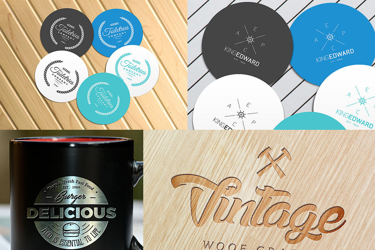 80 Logo Mockups Bundle, a Product Mockup by ZippyPixels (Photo 7 of 18)