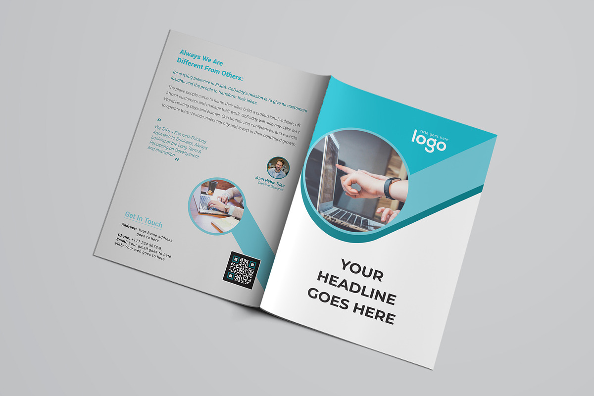 Blue Corporate Business Brochure, a Brochure Template by ZAAS (Photo 6 of 8)
