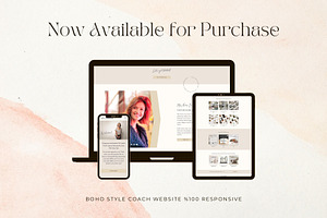 Wix Website Template - Boho Coach