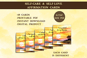Inspirational Affirmation Cards, a Card Template by SimoDigitalArt (Thumbnail 2 of 7)
