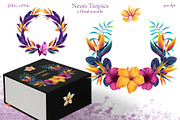 Neon Tropics watercolor, an Object Graphic by Salted Galaxy (Thumbnail 6 of 16)